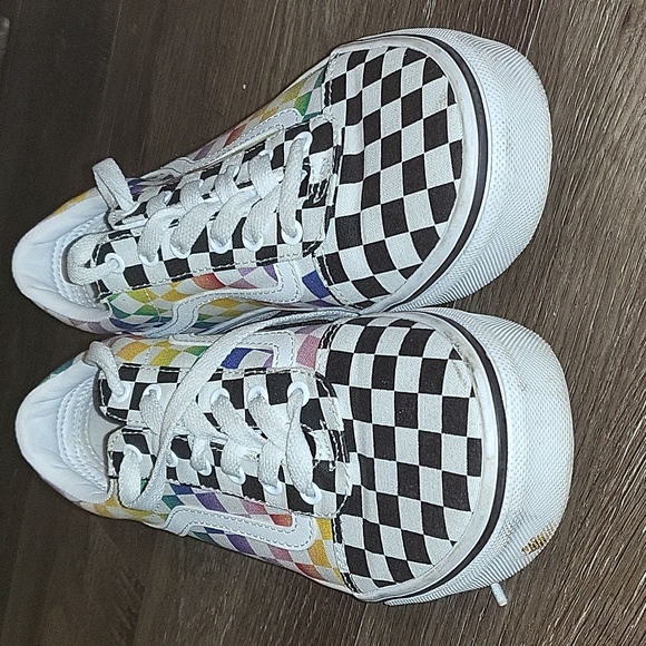 🩷VANS rainbow checkerboard - Picture 6 of 7
